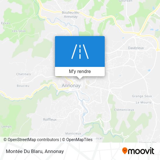Montée Du Blaru plan