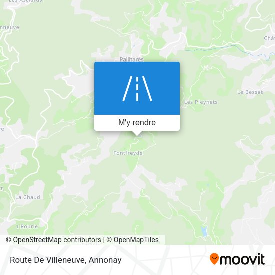 Route De Villeneuve plan