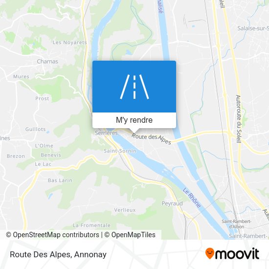 Route Des Alpes plan