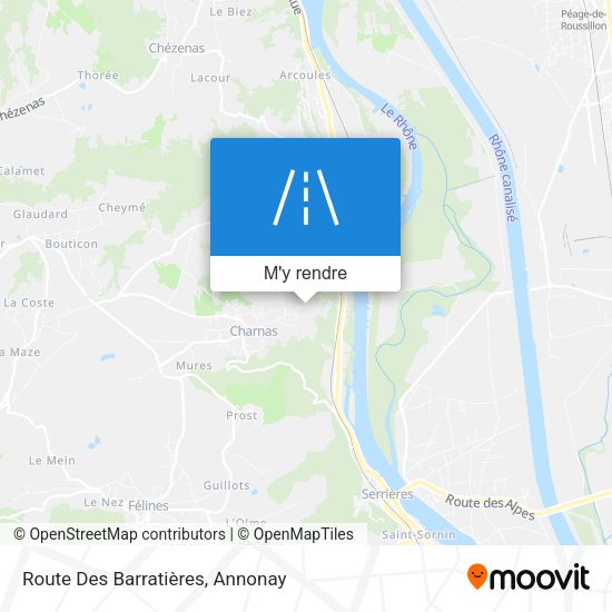 Route Des Barratières plan