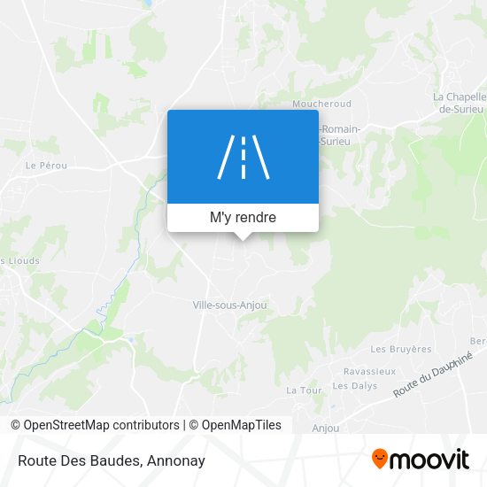 Route Des Baudes plan