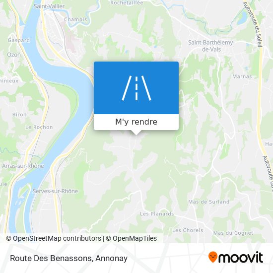 Route Des Benassons plan