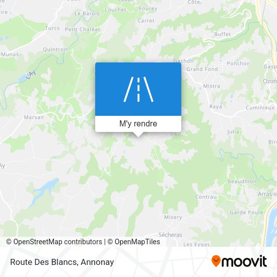 Route Des Blancs plan