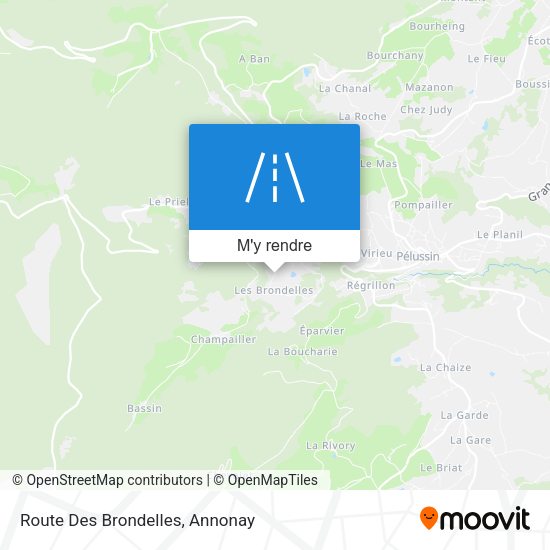 Route Des Brondelles plan