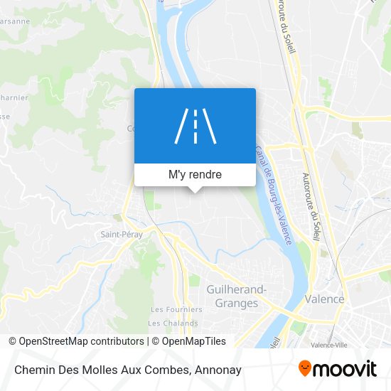 Chemin Des Molles Aux Combes plan