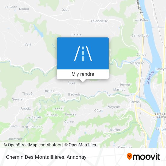 Chemin Des Montaillières plan