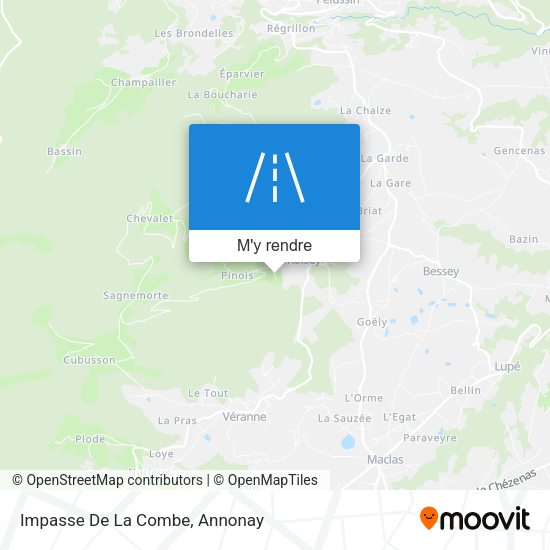 Impasse De La Combe plan
