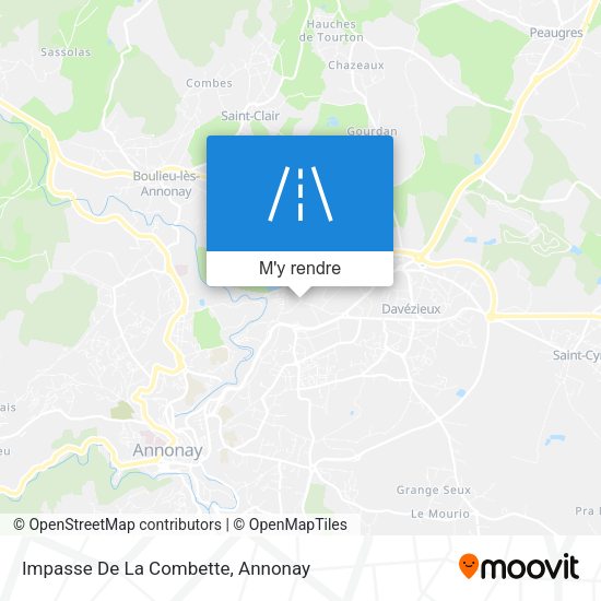 Impasse De La Combette plan