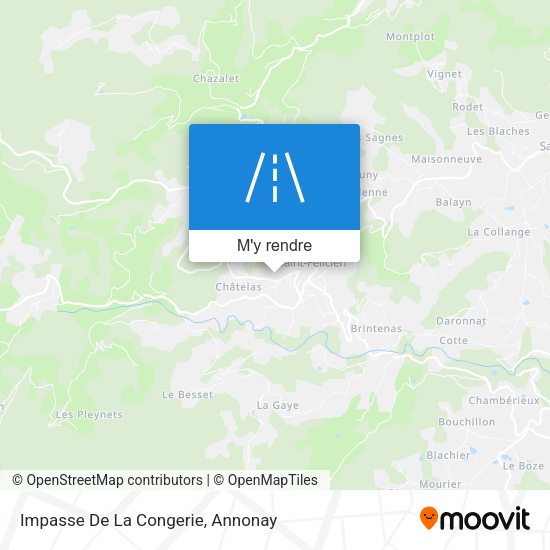 Impasse De La Congerie plan