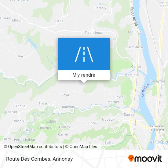Route Des Combes plan