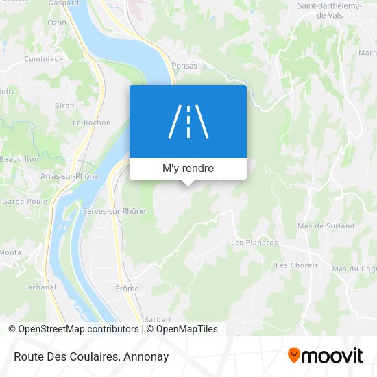 Route Des Coulaires plan