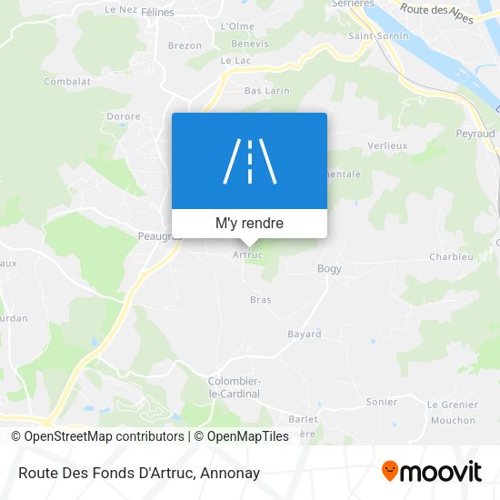 Route Des Fonds D'Artruc plan