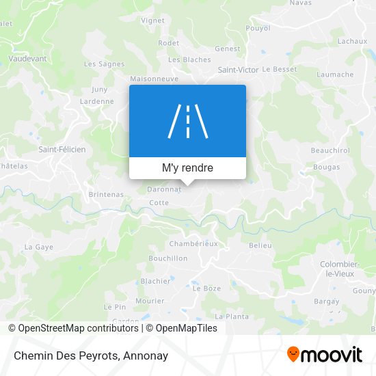 Chemin Des Peyrots plan