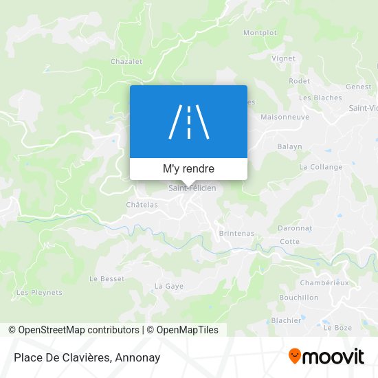 Place De Clavières plan