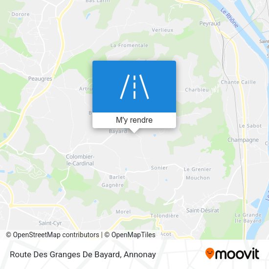Route Des Granges De Bayard plan