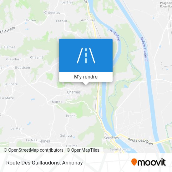 Route Des Guillaudons plan