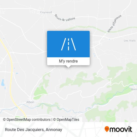 Route Des Jacquiers plan