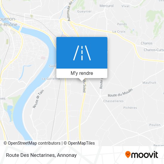 Route Des Nectarines plan