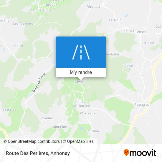 Route Des Perières plan