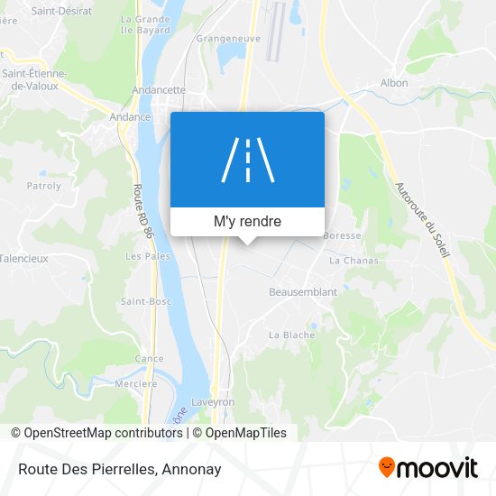 Route Des Pierrelles plan