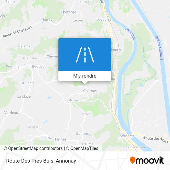 Route Des Prés Buis plan