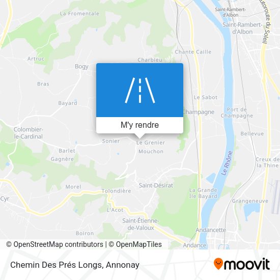 Chemin Des Prés Longs plan