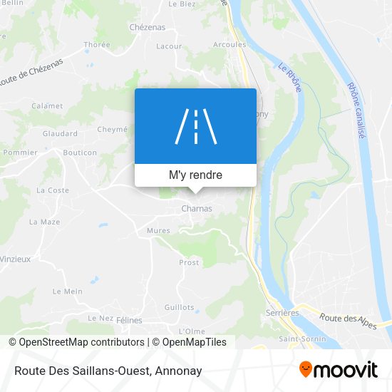 Route Des Saillans-Ouest plan