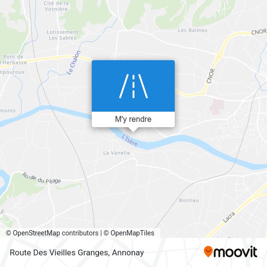 Route Des Vieilles Granges plan