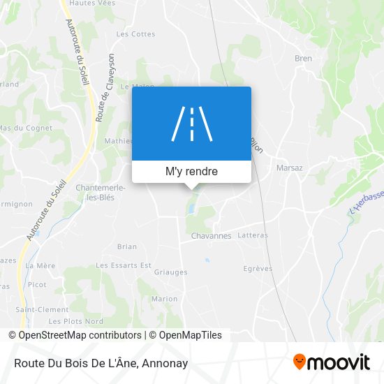 Route Du Bois De L'Âne plan