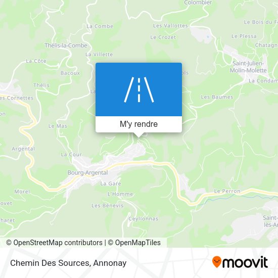 Chemin Des Sources plan