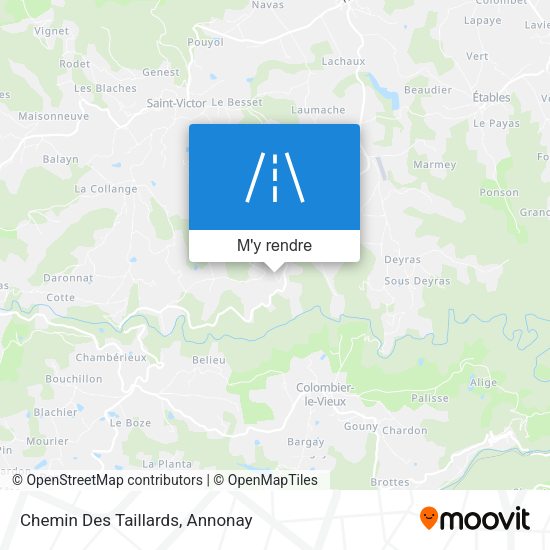 Chemin Des Taillards plan