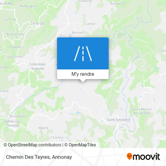 Chemin Des Teyres plan