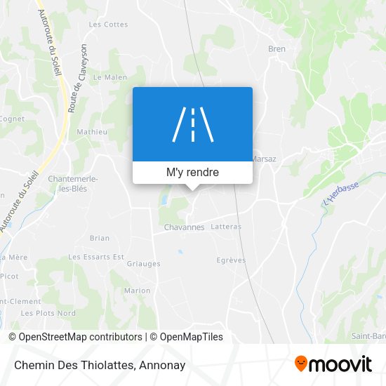 Chemin Des Thiolattes plan
