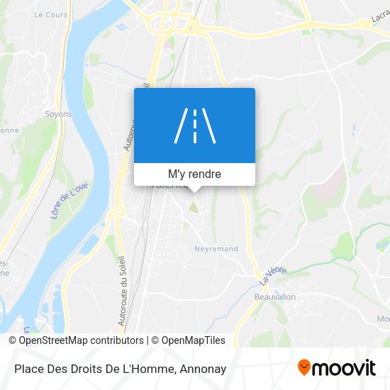 Place Des Droits De L'Homme plan