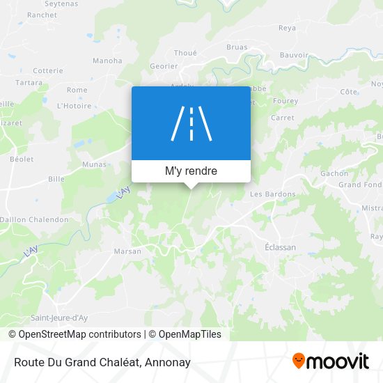 Route Du Grand Chaléat plan