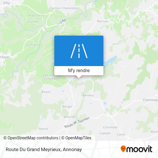 Route Du Grand Meyrieux plan