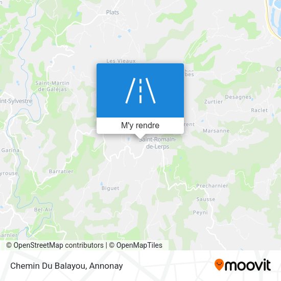 Chemin Du Balayou plan