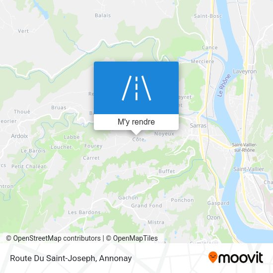 Route Du Saint-Joseph plan