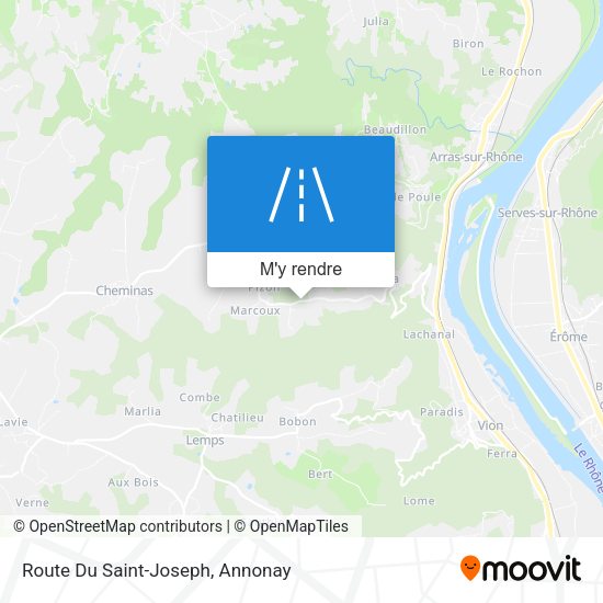 Route Du Saint-Joseph plan