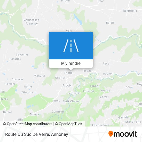 Route Du Suc De Verre plan