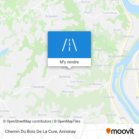 Chemin Du Bois De La Cure plan