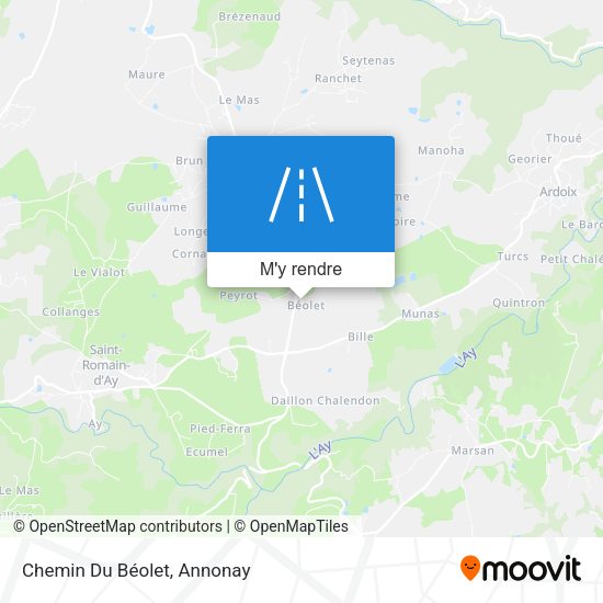 Chemin Du Béolet plan