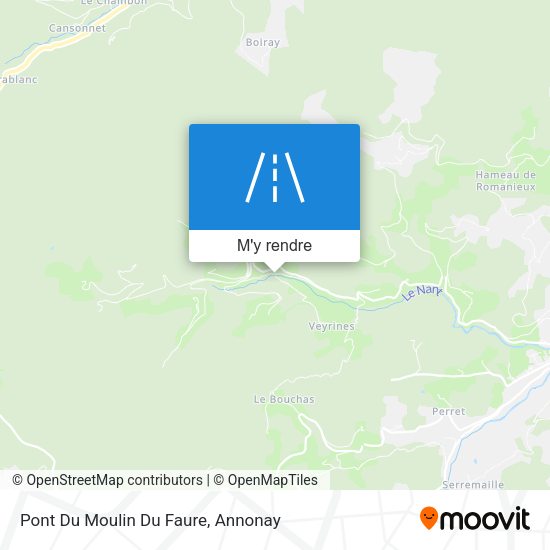 Pont Du Moulin Du Faure plan