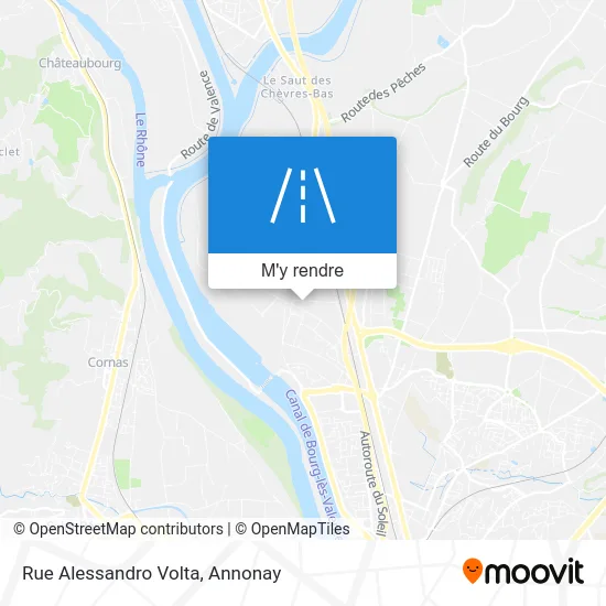 Rue Alessandro Volta plan