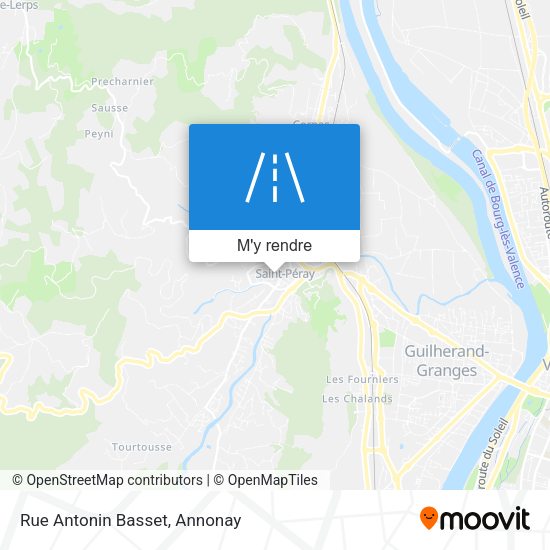 Rue Antonin Basset plan