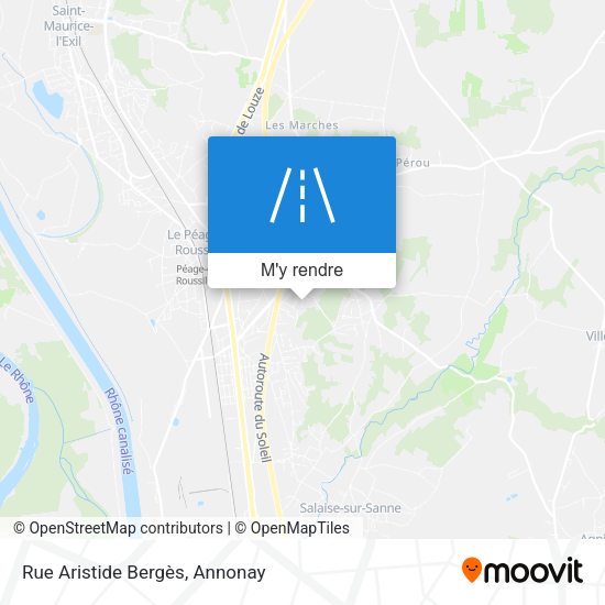 Rue Aristide Bergès plan