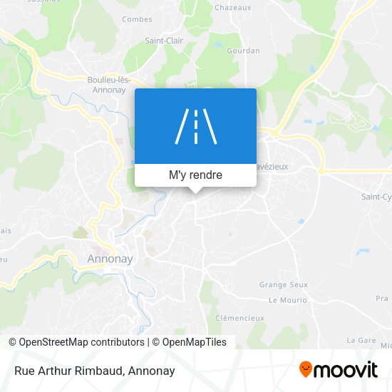 Rue Arthur Rimbaud plan