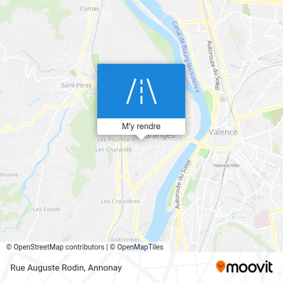 Rue Auguste Rodin plan