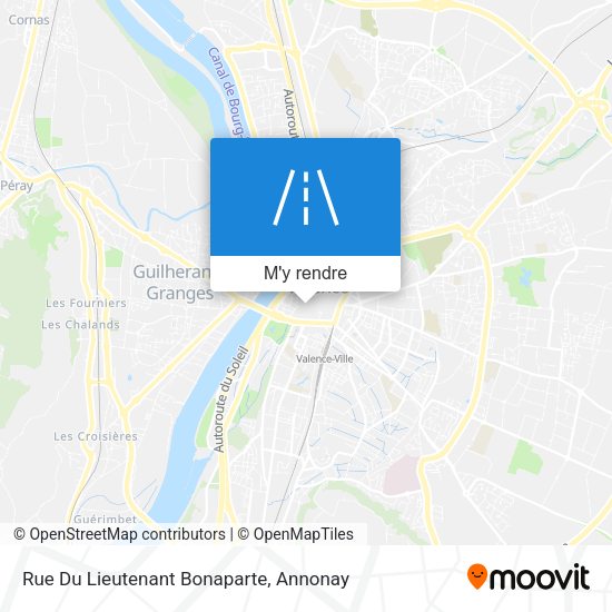 Rue Du Lieutenant Bonaparte plan
