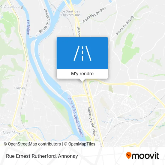 Rue Ernest Rutherford plan